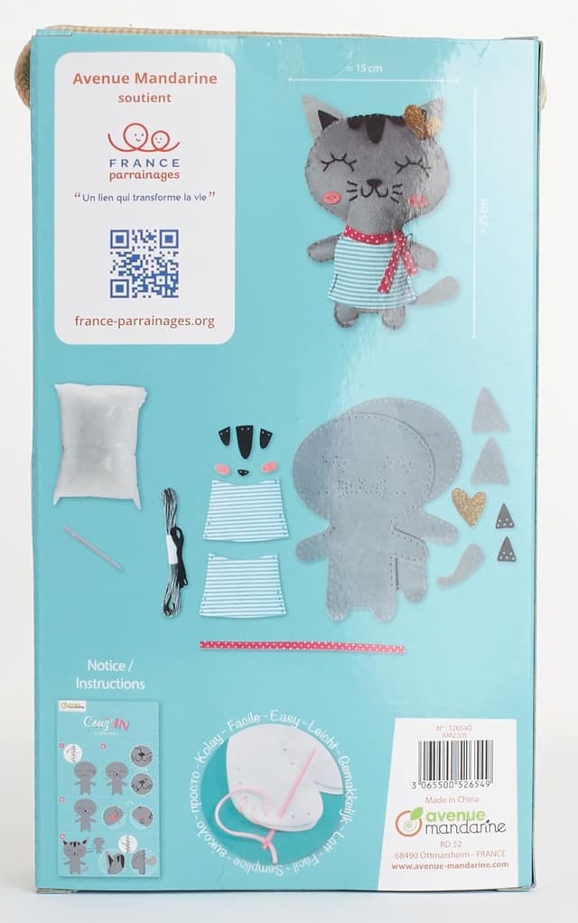 Thumbnail 1 de Avenue Mandarine 52654O kit couture 21,5 cm 🎨