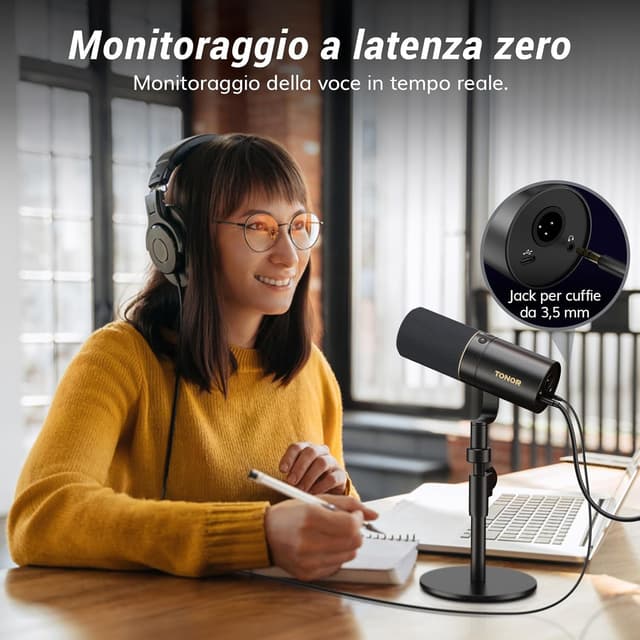 Detalle 2 de TONOR TD520 microfono dinamico 🎙