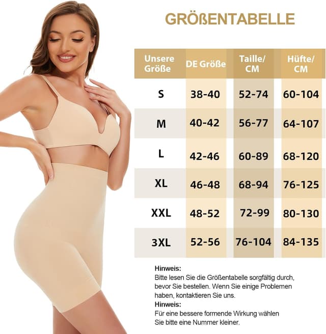 Detalle 2 de SIMIYA Culotte gainante haute taille sans coutures en coton et stretch