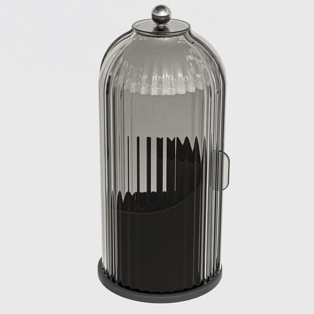 Thumbnail 6 de YOOLENS Makeup Brush Holder with Lid, 360° Rotating Clear Dustproof Organizer (Black)