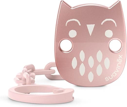 Imagen de Suavinex Bonhomia Rosa, Cadena para Chupete, Broche Joya🌸 en OfertitasTOP