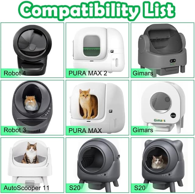 Detalle 2 de SZEE 120 Pack Large Self‑Cleaning Cat Litter Tray Liners 🐱