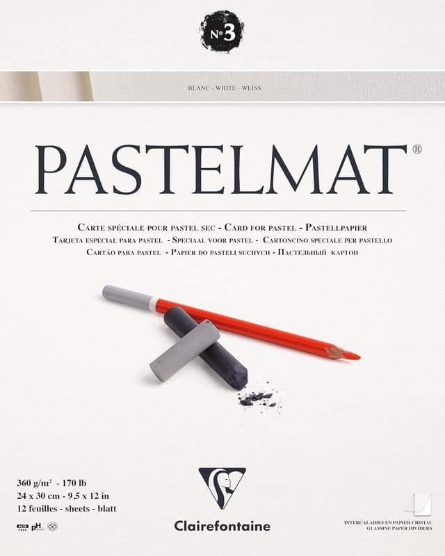 Imagen de Clairefontaine Pastelmat 24x30 blanco en OfertitasTOP