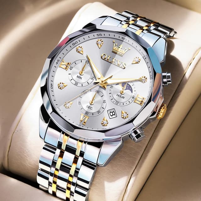 Thumbnail 1 de OLEVS Quarz Herrenuhr 3 ATM