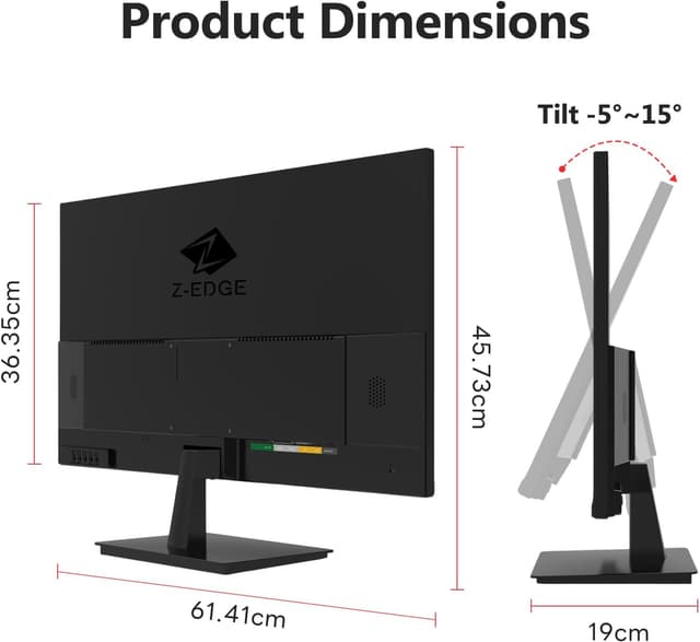 Detalle 2 de Z-Edge 27 Inch 4K UHD IPS Monitor
