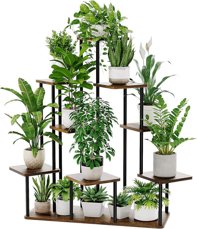 Thumbnail 6 de Bamworld 6-Tier Tall Metal Plant Stand for Corner