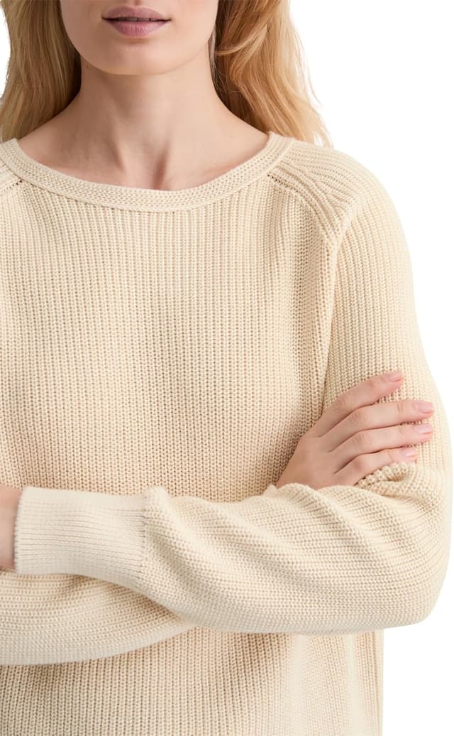 Detalle 2 de Marc O’Polo Damen Strickpullover aus Bio-Baumwolle (Loose Fit)