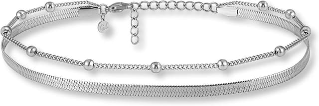 Detalle de Cavigliera da donna GD GOOD.designs a più file regolabile in acciaio inossidabile impermeabile