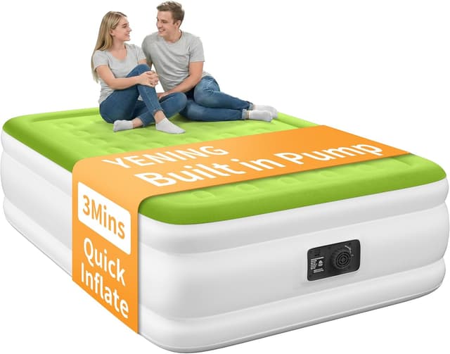 Detalle de YENING Full Size Air Mattress 18 Inch