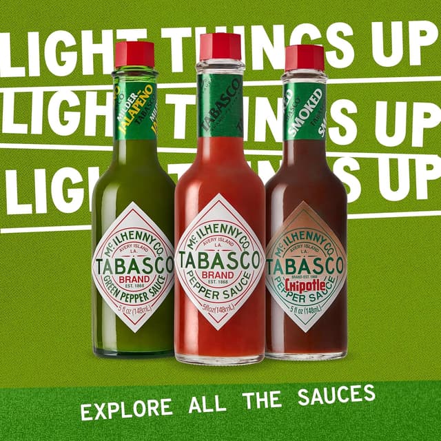 Detalle 1 de TABASCO Pepper Jelly Jalapeño (süß-mild) – vegane, glutenfreie süße Paprika-Chili-Marmelade mit Jalapeños im 283-g-Glas