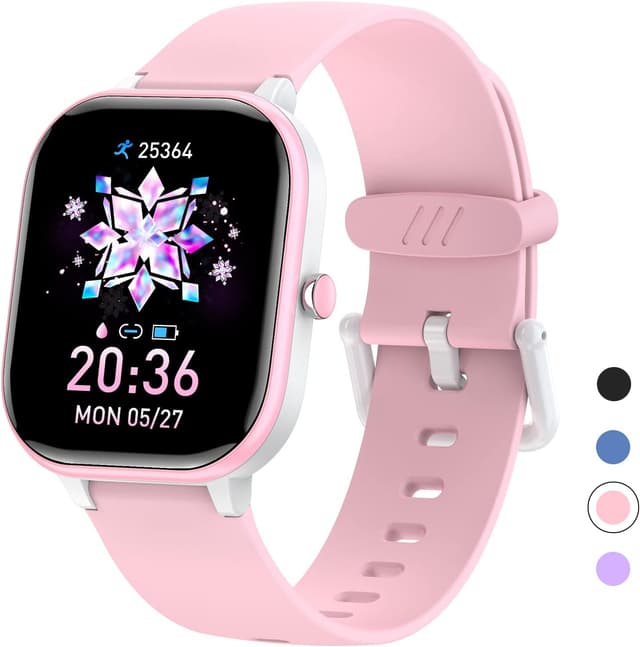 Detalle de HENGTO Activity Tracker bambini IP68 rosa