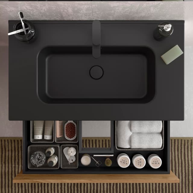 Thumbnail 4 de Salgar Bequia mueble 60 cm con lavabo negro