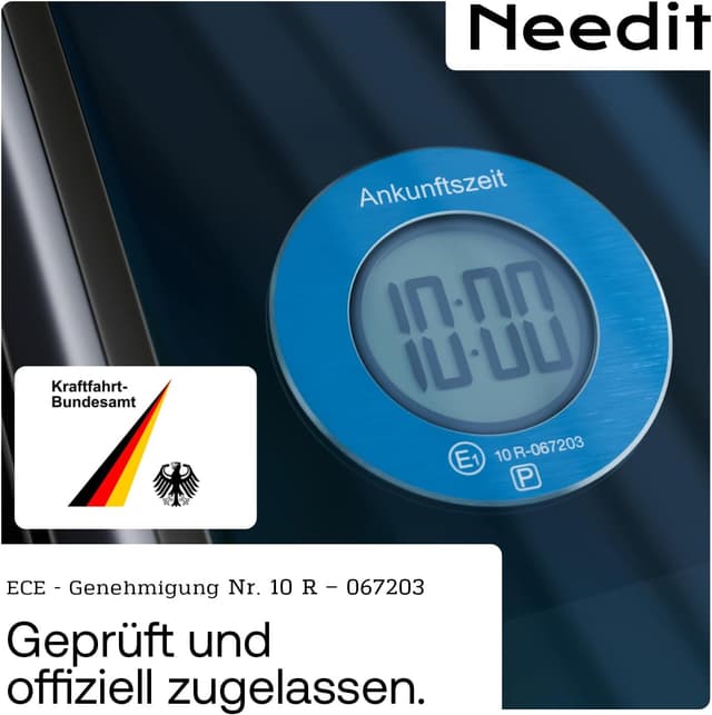 Detalle de Needit ParkOne (NEUES Modell 2026) – elektronische Parkscheibe mit automatischer Parkzeiterfassung