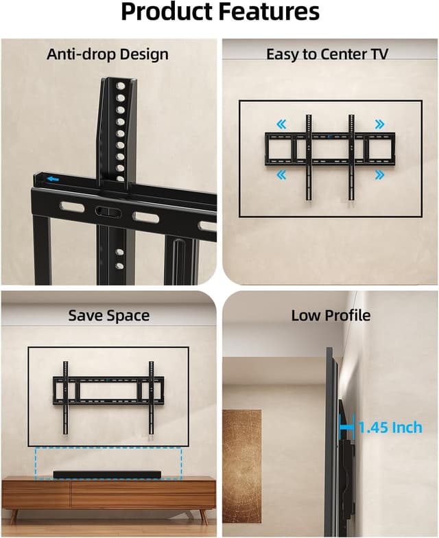 Thumbnail 5 de Heavy Duty TV Wall Mount 330 lb