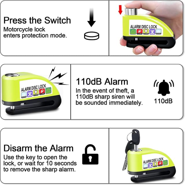 Thumbnail 5 de Anykuu Lucchetto Antifurto 7 mm 🔒