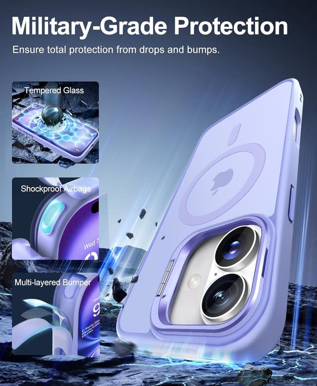 Thumbnail 4 de Beeasy Funda iPhone 16 Antigolpes y Soporte Magnético 🛡