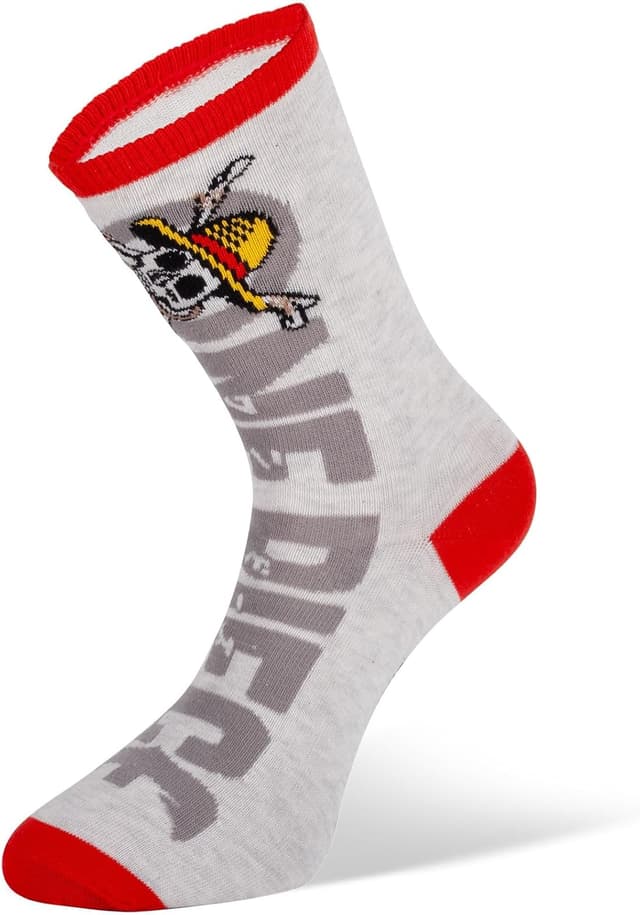 Detalle de One Piece chaussettes enfant en coton – lot de 10 paires, modèle Luffy