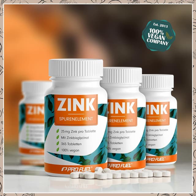 Detalle 2 de Zink 25mg 365 Tabletten vegan ⚡