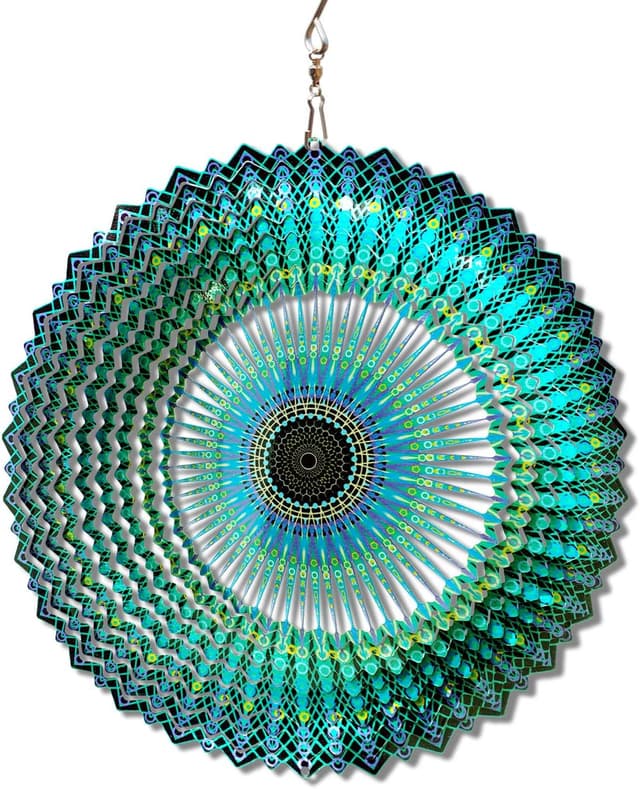 Detalle de FONMY Wind Spinner Mandala 12-inch
