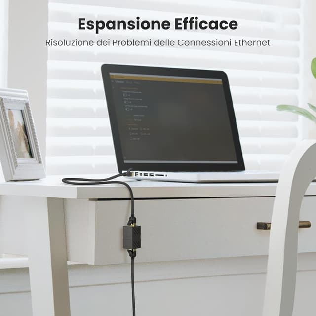 Detalle de UGREEN 5 pezzi accoppiatore di rete RJ45 per cavi Ethernet, connettore LAN femmina