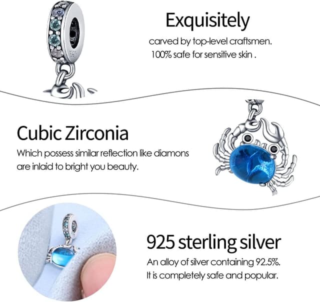 Detalle de FLUFLO Charm Anhänger 925 Sterling Silber