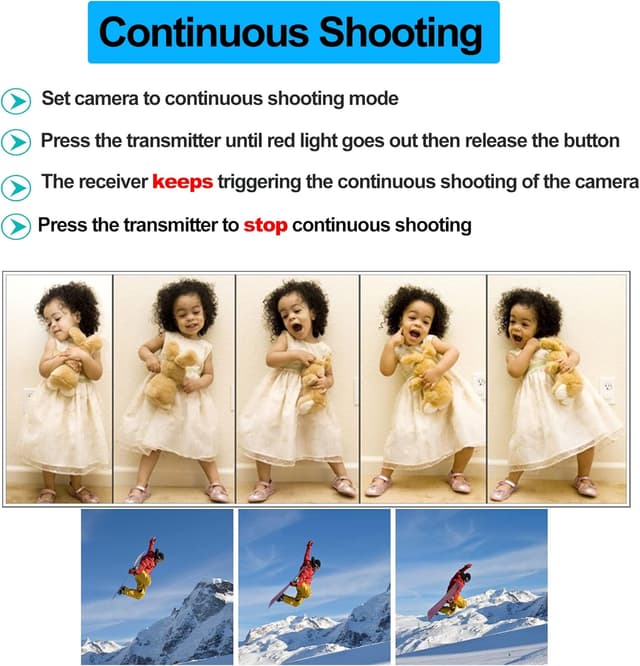 Detalle de AODELAN Nikon wireless shutter remote 80m