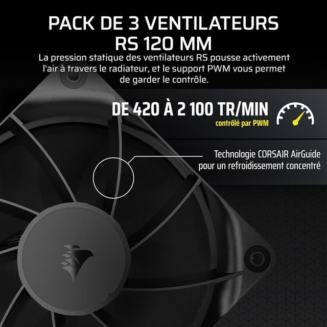 Thumbnail 4 de CORSAIR NAUTILUS 360 RS LCD Watercooling 360 mm