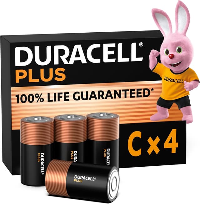 Imagen de Duracell Plus MN1400 Piles C 1,5V (4) en OfertitasTOP