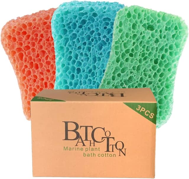 Thumbnail 4 de Bath Sponges 3-Pack Soft Exfoliating Shower Sponges for Deep Cleaning