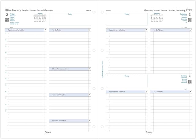 Detalle 2 de Filofax A4 day per page diary 2026
