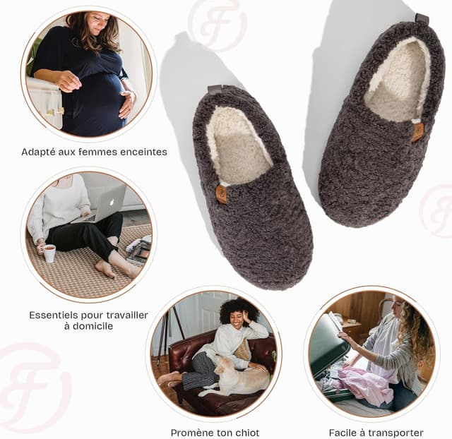 Thumbnail 4 de EverFoams Chaussons Chauds Mousse Mémoire