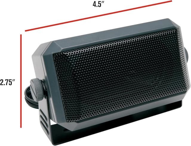 Detalle 2 de RoadPro RPSP-15 Universal CB Extension Speaker with Swivel Bracket (2-3/4 x 4-1/2 in)