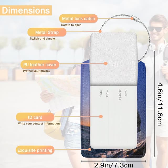 Thumbnail 2 de Dolphin Luggage Tag Set