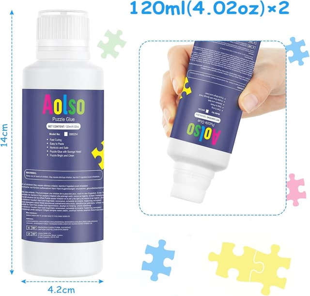 Thumbnail 1 de Aolso Pegamento para Puzzle 120ML x2