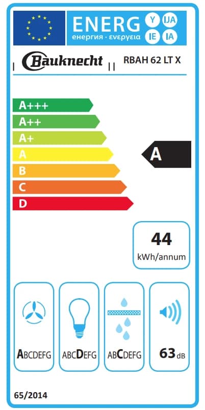 Thumbnail 3 de Bauknecht RBAH 62 LT X Dunstabzugshaube 625 m³/h