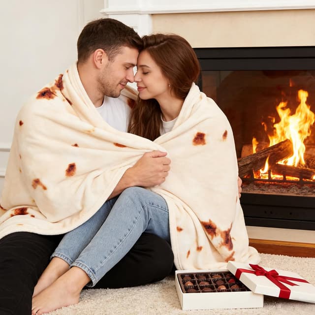 Thumbnail 4 de SeaRoomy Burritos Tortilla Throw Blanket 60 in