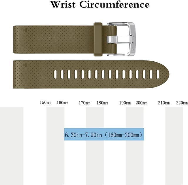 Detalle 2 de Cinturino silicone 20 mm per Fenix 5S