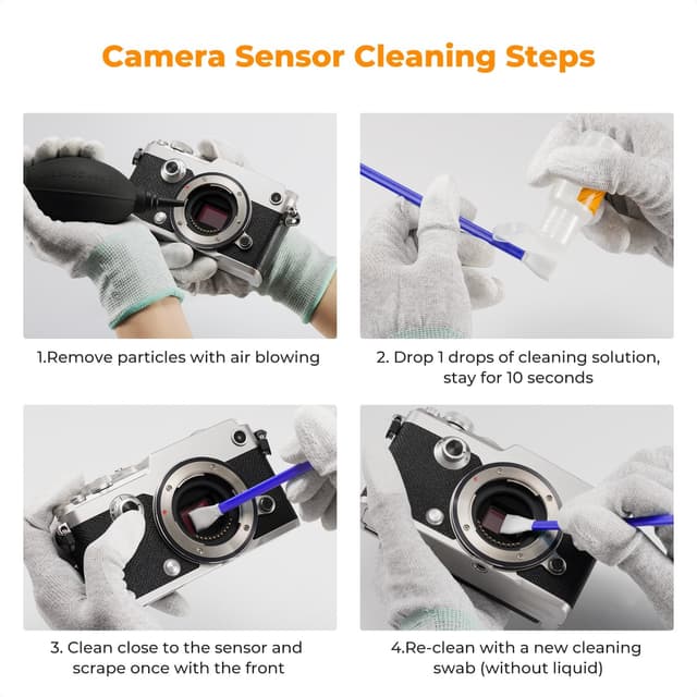 Thumbnail 6 de K&F CONCEPT Micro Four Thirds 4/3 Sensor Cleaning Swabs (10 x 12mm)