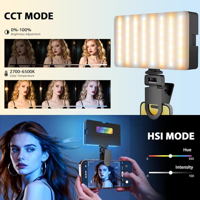 Detalle de NiceVeedi RGB Selfie Light 138 LED