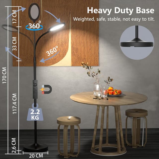 Thumbnail 4 de Keepsmile Floor Lamp 50ft Remote