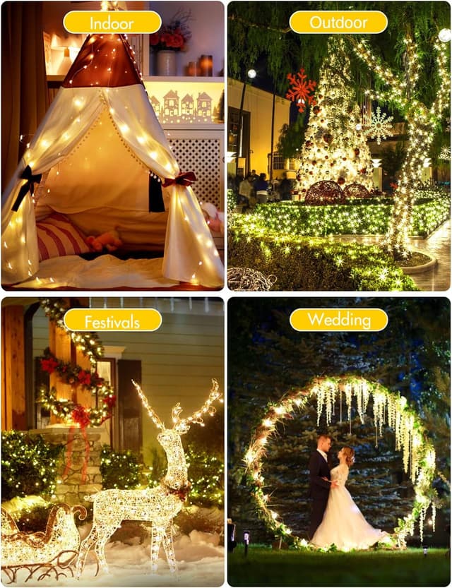 Thumbnail 7 de BESCOST Guirnaldas Luces Exterior 100M 🌟 1000 LED, 8 Modos