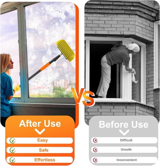 Detalle de SISUPASSIE 4.8m telescopic car wash brush