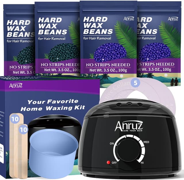 Detalle de ANRUZ Chauffe Cire Epilation 400 g Kit