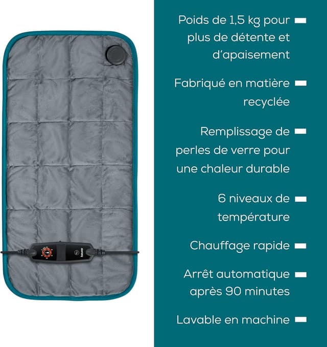 Detalle 2 de Beurer HK 145 coussin chauffant pondéré 1500 g