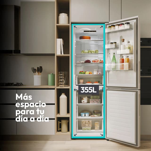 Thumbnail 4 de Candy CNCQ2T618EW frigorífico combi 1,85 m alto