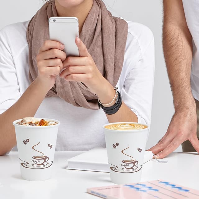 Thumbnail 5 de Lamosi Coffee Cups 12 oz 240 Pack