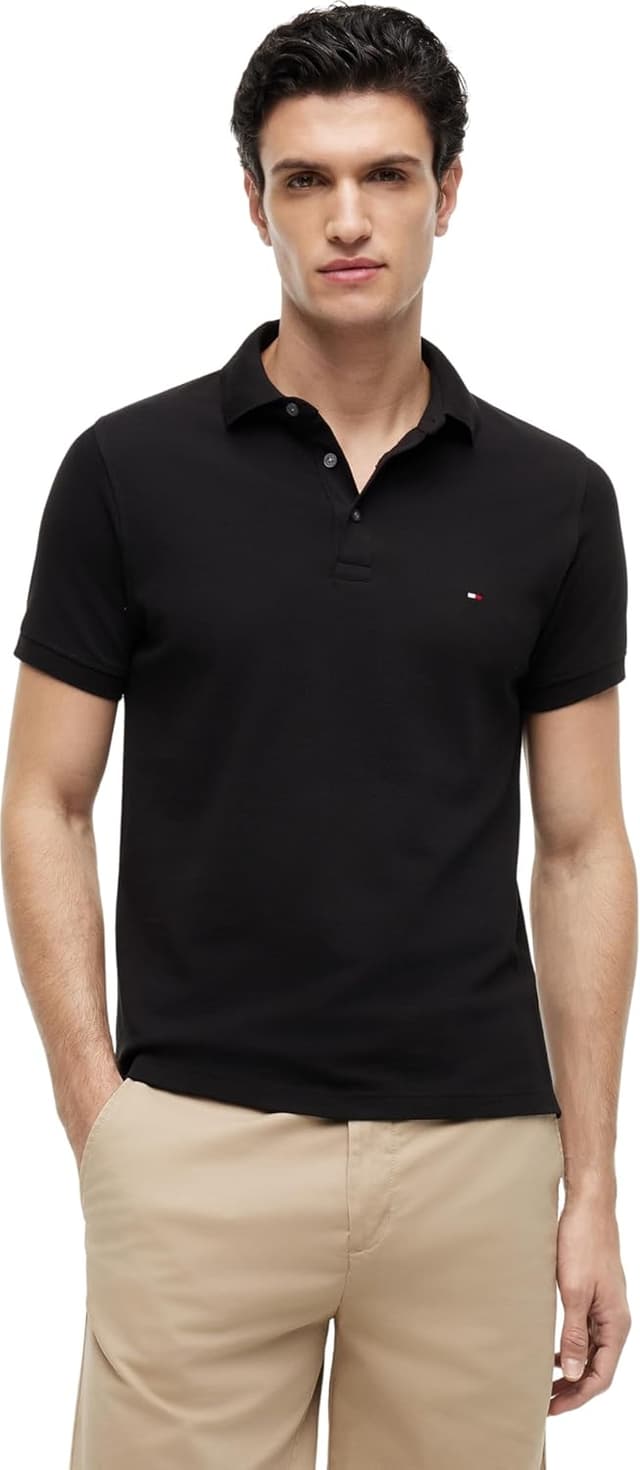 Detalle de Tommy Hilfiger Polo 1985 Slim Fit Negro