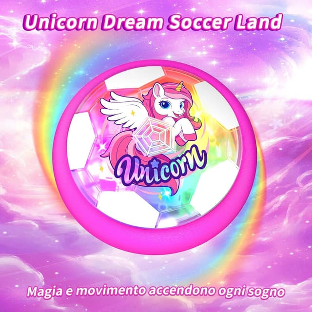 Thumbnail 6 de Unicorno pallone da calcio luminoso a base d’aria Giochi Bambina (3-12 anni) – regalo a tema licorna