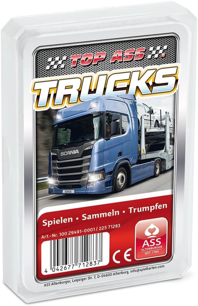 Detalle 2 de Top ASS Trucks Kartenspiel 32 Karten