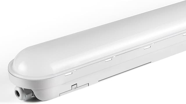 Detalle de TONFFI Feuchtraumleuchte LED 120 cm (36 W, 4.500 lm) IP65 – kaltweiß 6000 K, verknüpfbar